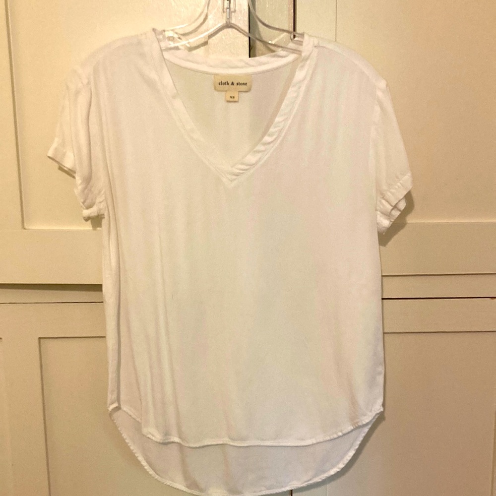 Cloth and Stone Top white size XS worn 1x